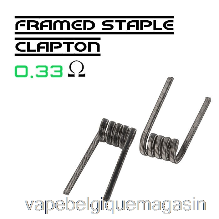 Vape Shop Bruxelles Wotofo Comp Wire - Bobines Préconstruites 0,33ohm Agrafes Encadrées Clapton - Pack De 10